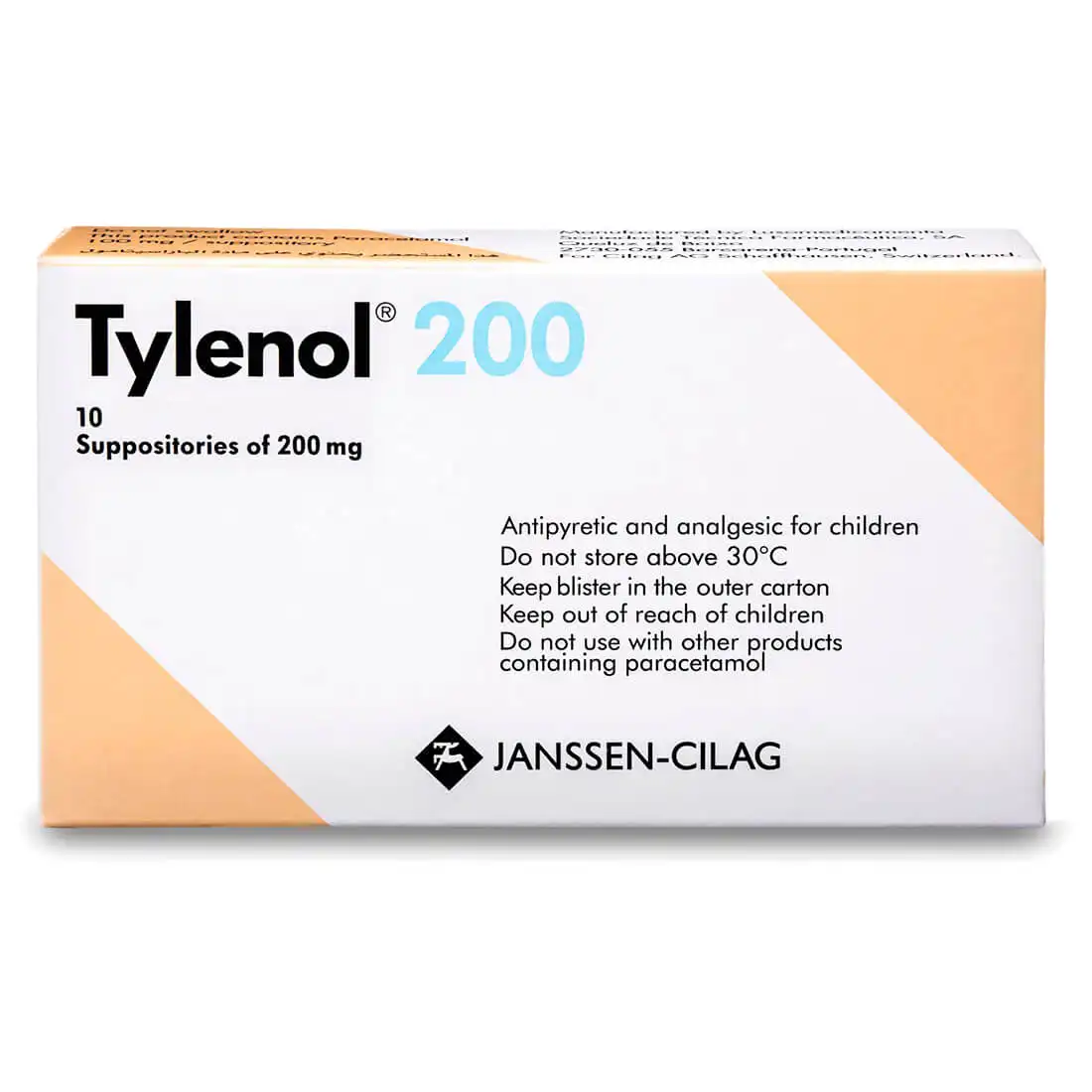 Tylenol 200mg Suppository 10 pcs