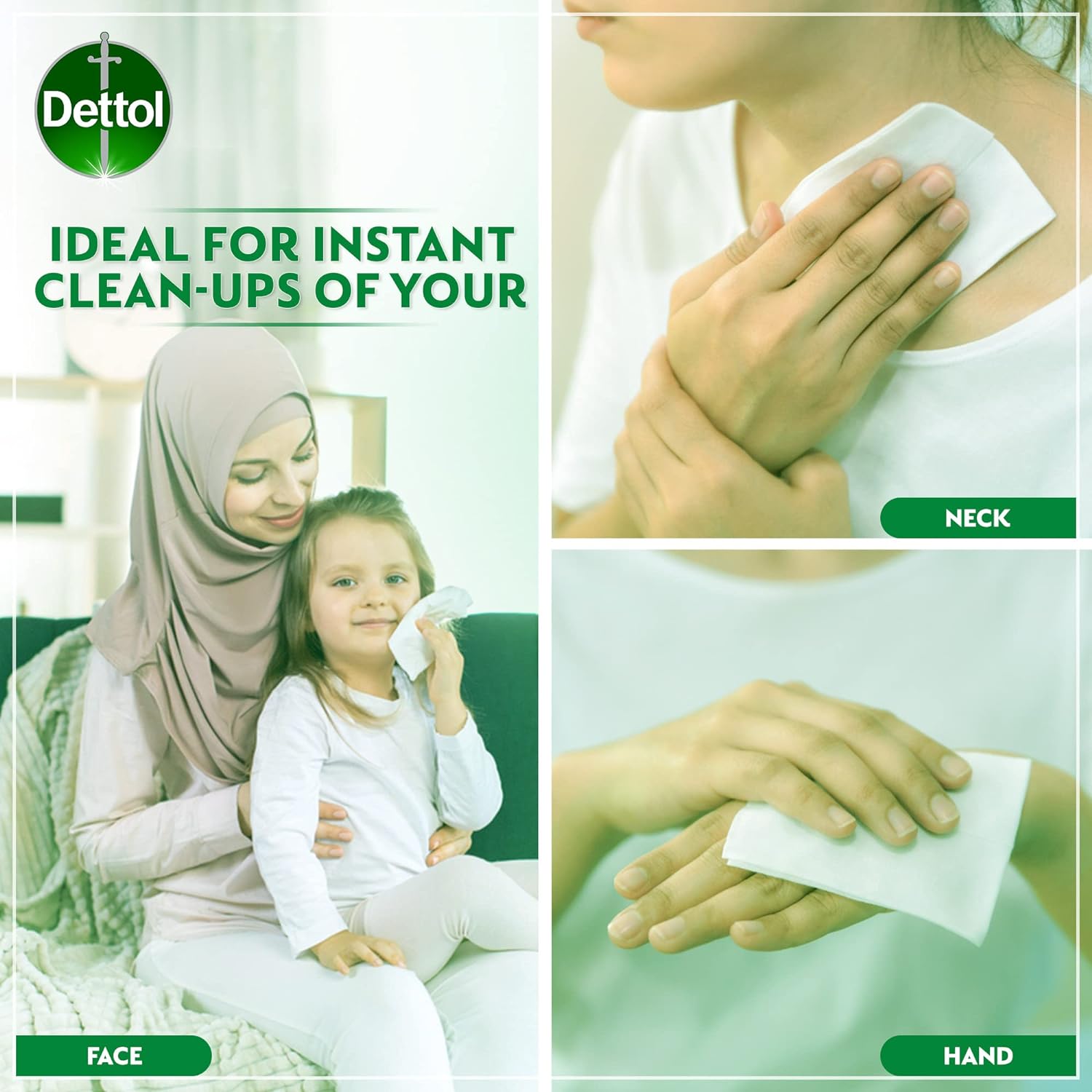 Dettol Anti Bacterial Wipes 80 Pcs