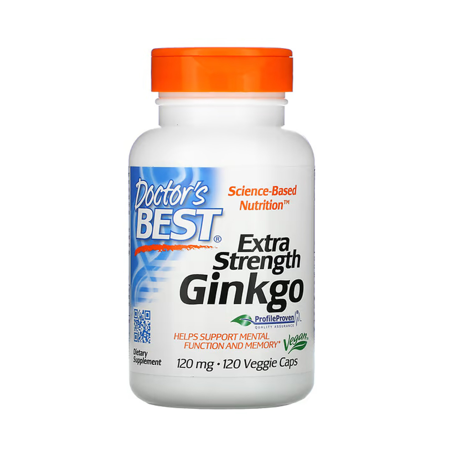Doctor\'s Best, Extra Strength Ginkgo, 120 mg, 120 Veggie Caps