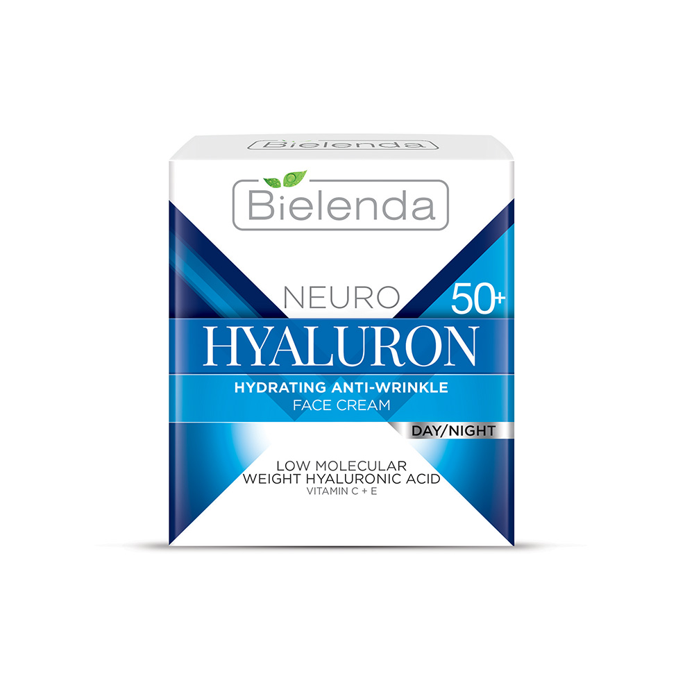 Bielenda NEURO +50 Hyaluron Hydrating Anti-Wrinkle Face Cream 50ml - Neuro Hyaluron 50+ Moisturizing Anti-Wrinkle Cream 50ml 