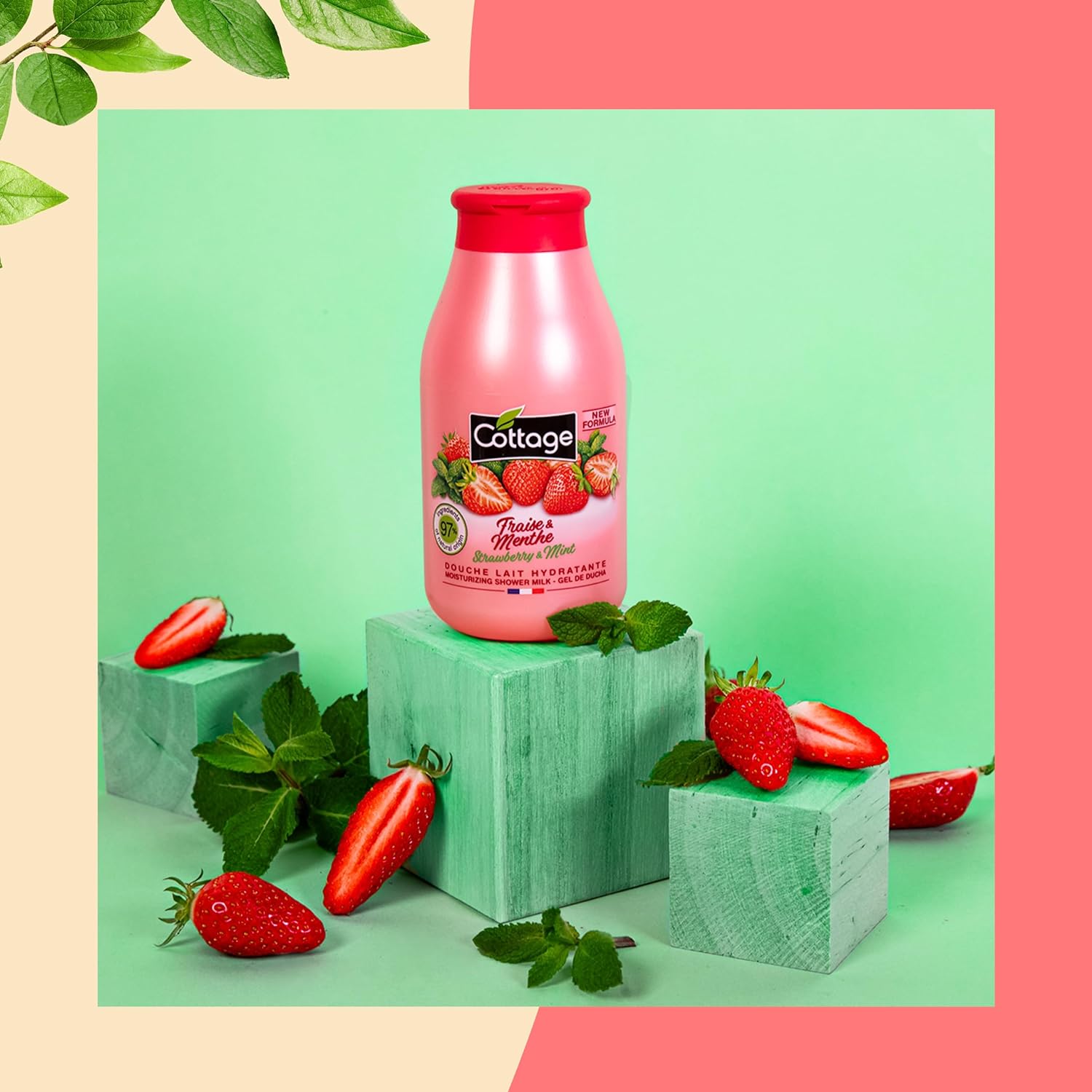 Cottage Shower Gel Strawberry & Mint 750Ml