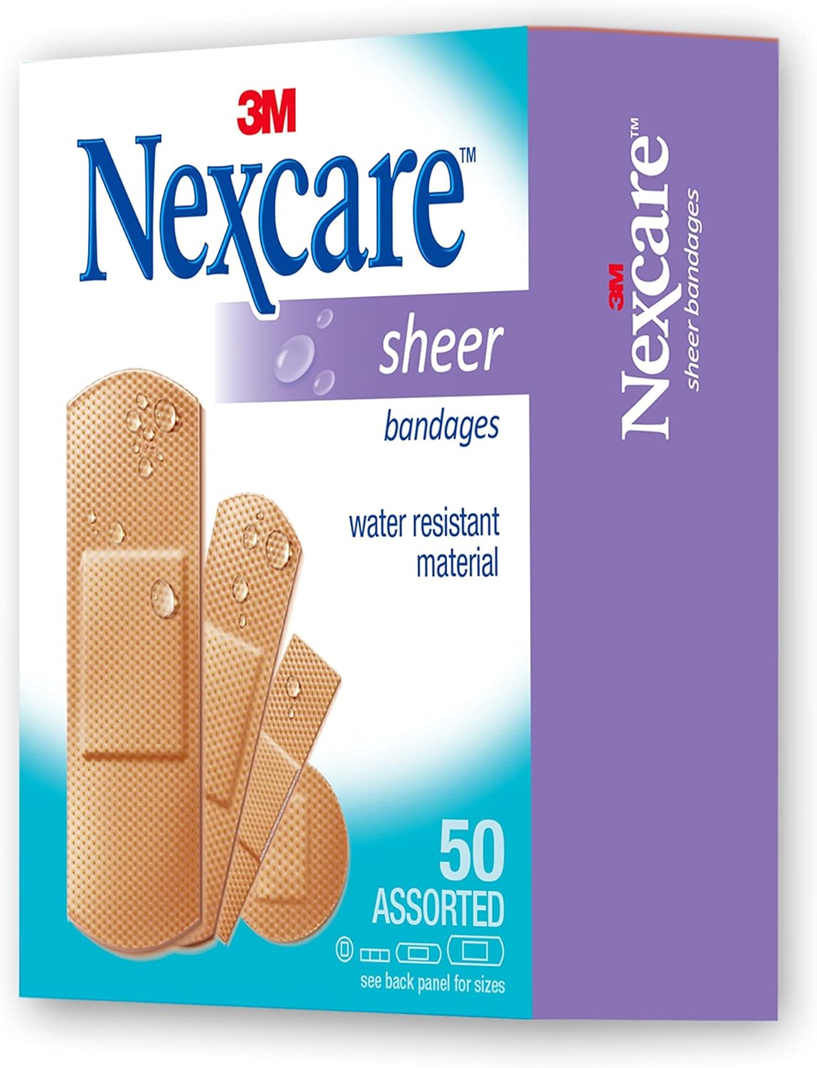 Nexcare Sheer Bandages Plaster 50 Pcs