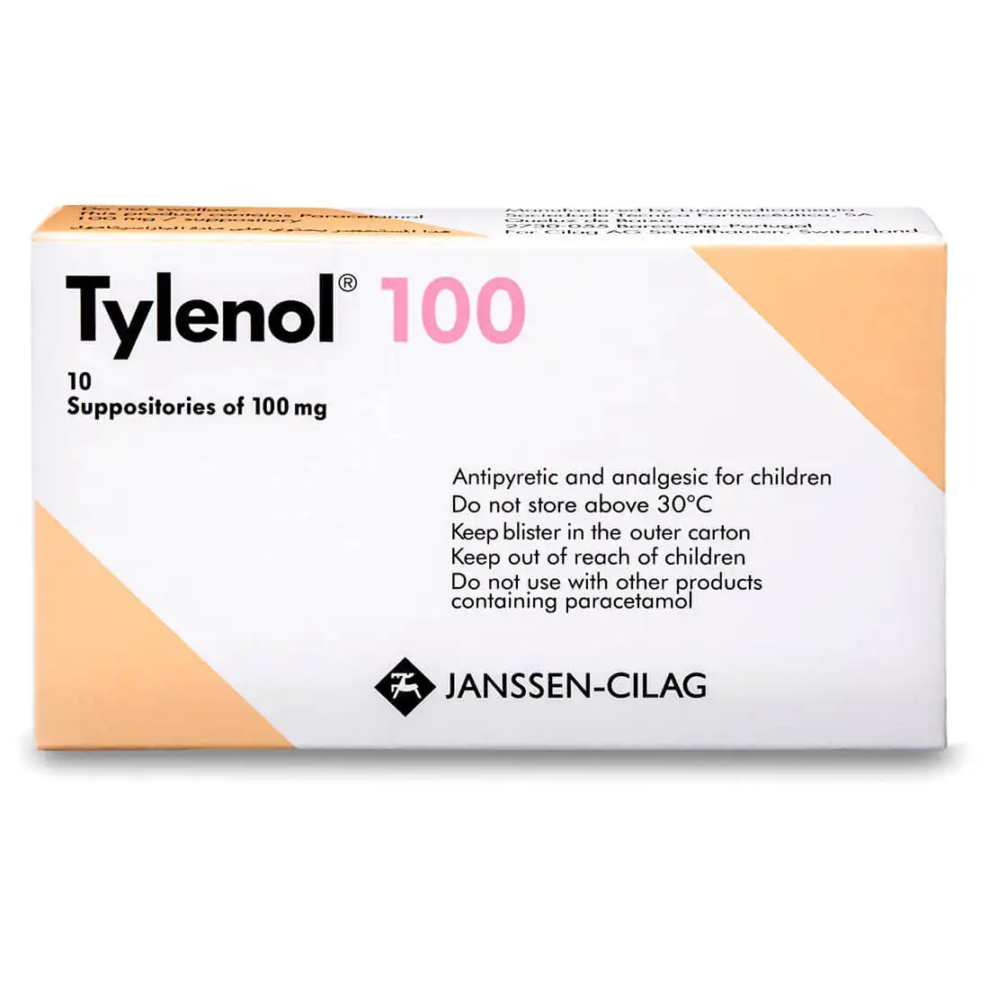 Tylenol 100mg  Suppository 10pcs