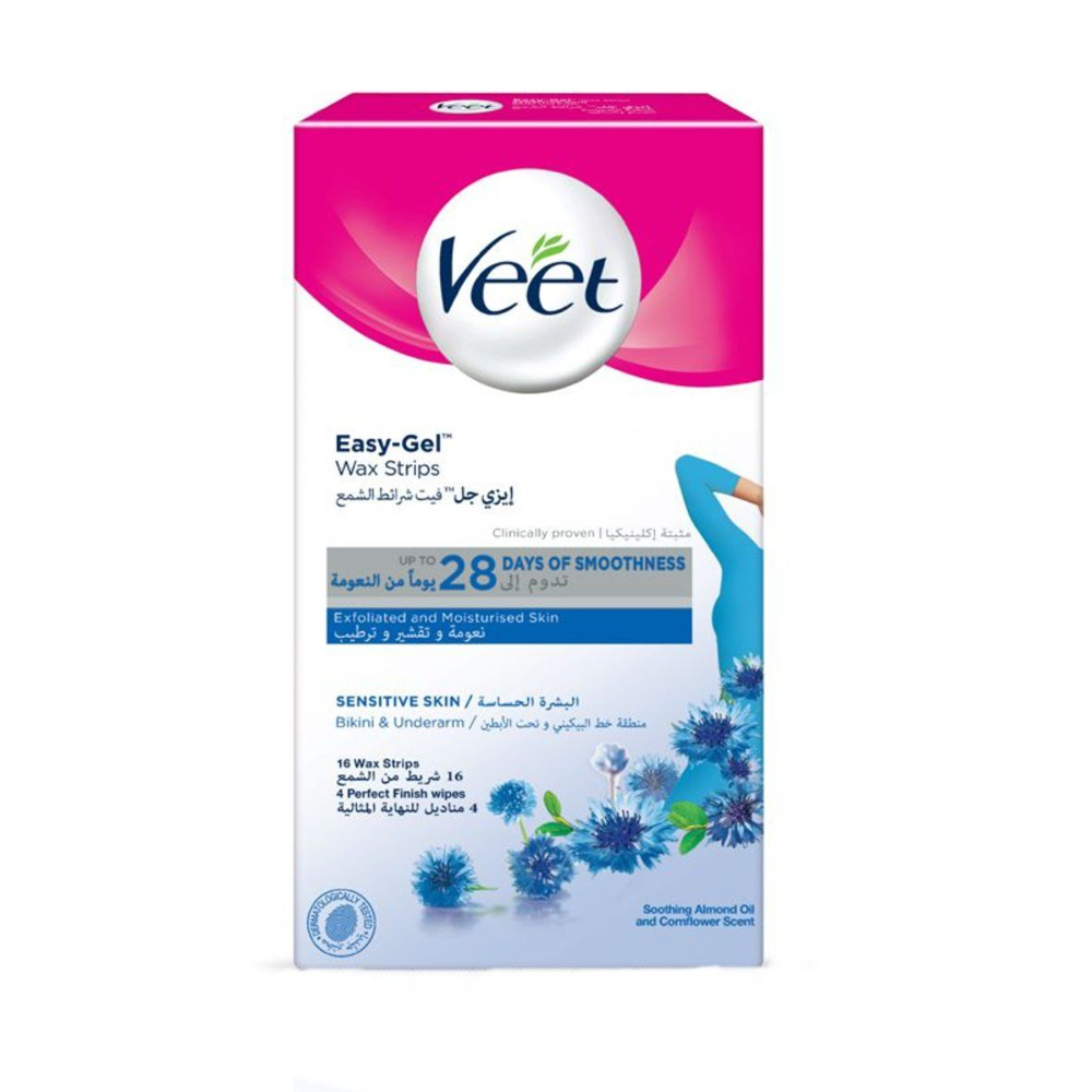 Veet Wax Strips for sensitive skin 16pcs