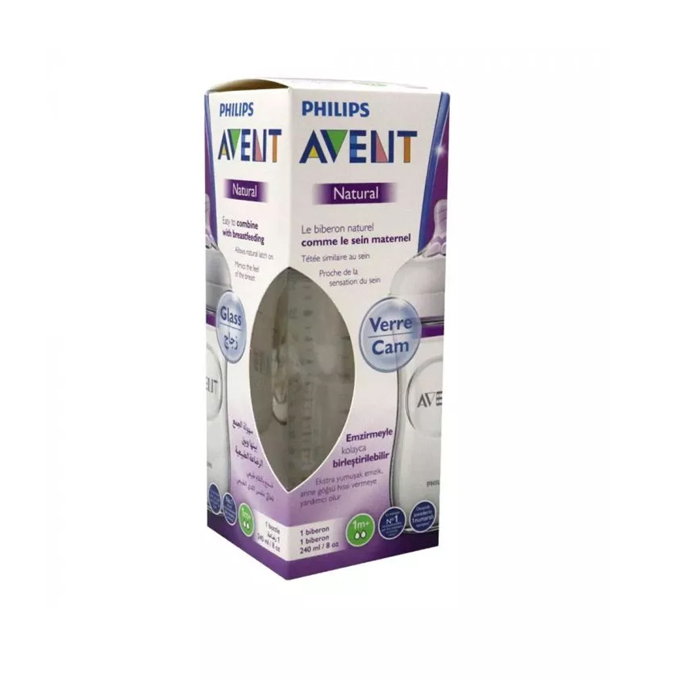 Avent 673/17 Nat Feeding Glass 240ml