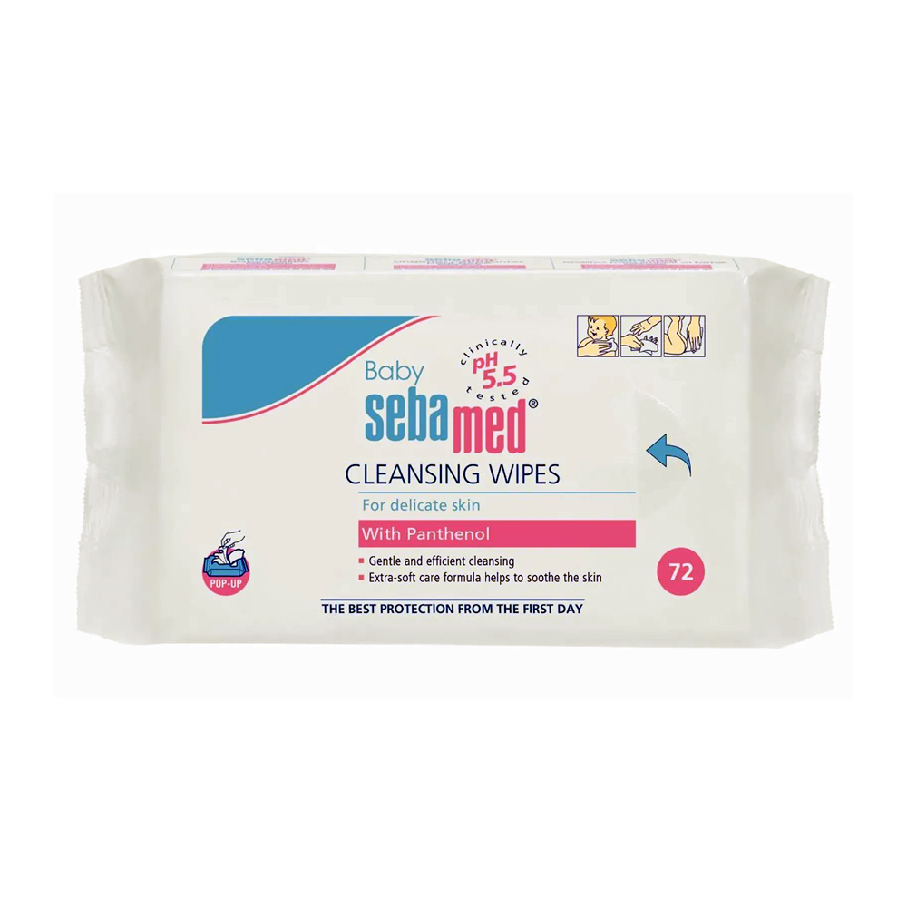 Sebamed Baby Cleansing Wipes 72s Travel