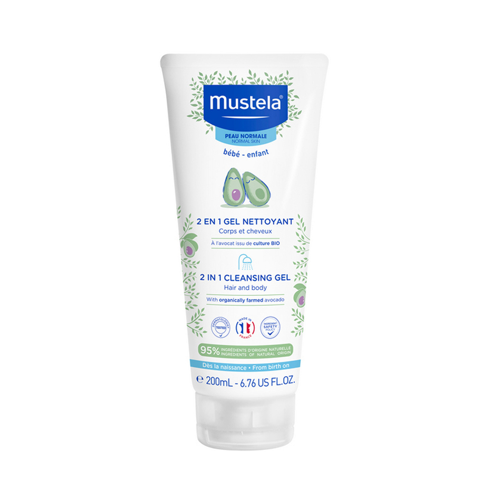 Mustela Bebe Bath Time 2 in 1 Hair And Body Wash 200m