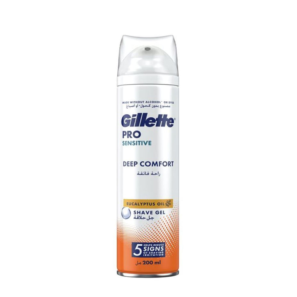 Gillette Pro Sensitive Deep Comfort Shave Gel 200ml 32155