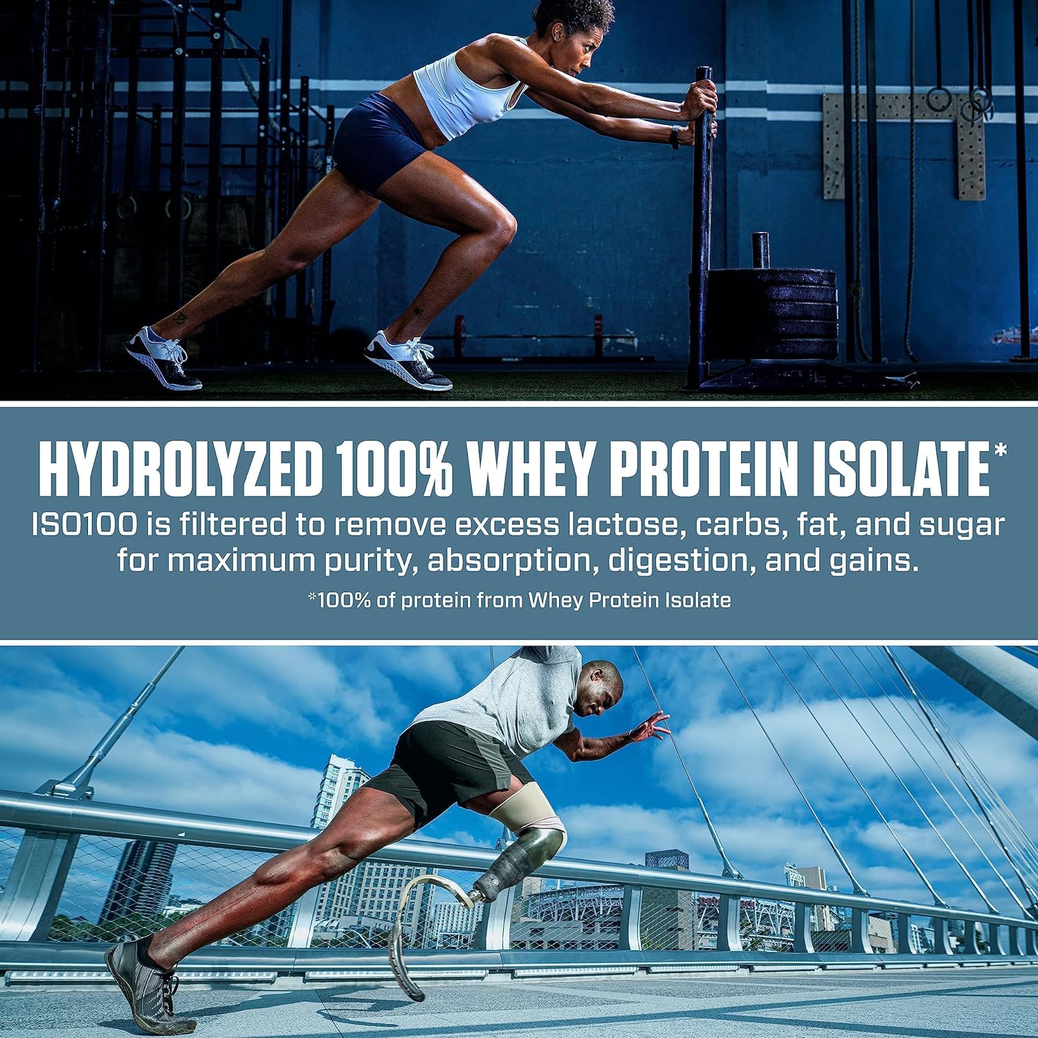 Protein Powder 100% isolate 71 serving chocolate and peanut butter