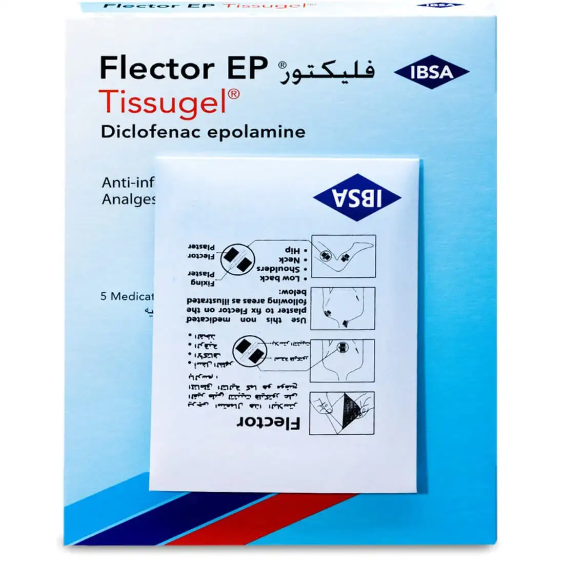 Flector Ep Tissue Gel 1Gm Patches (5 Patches)