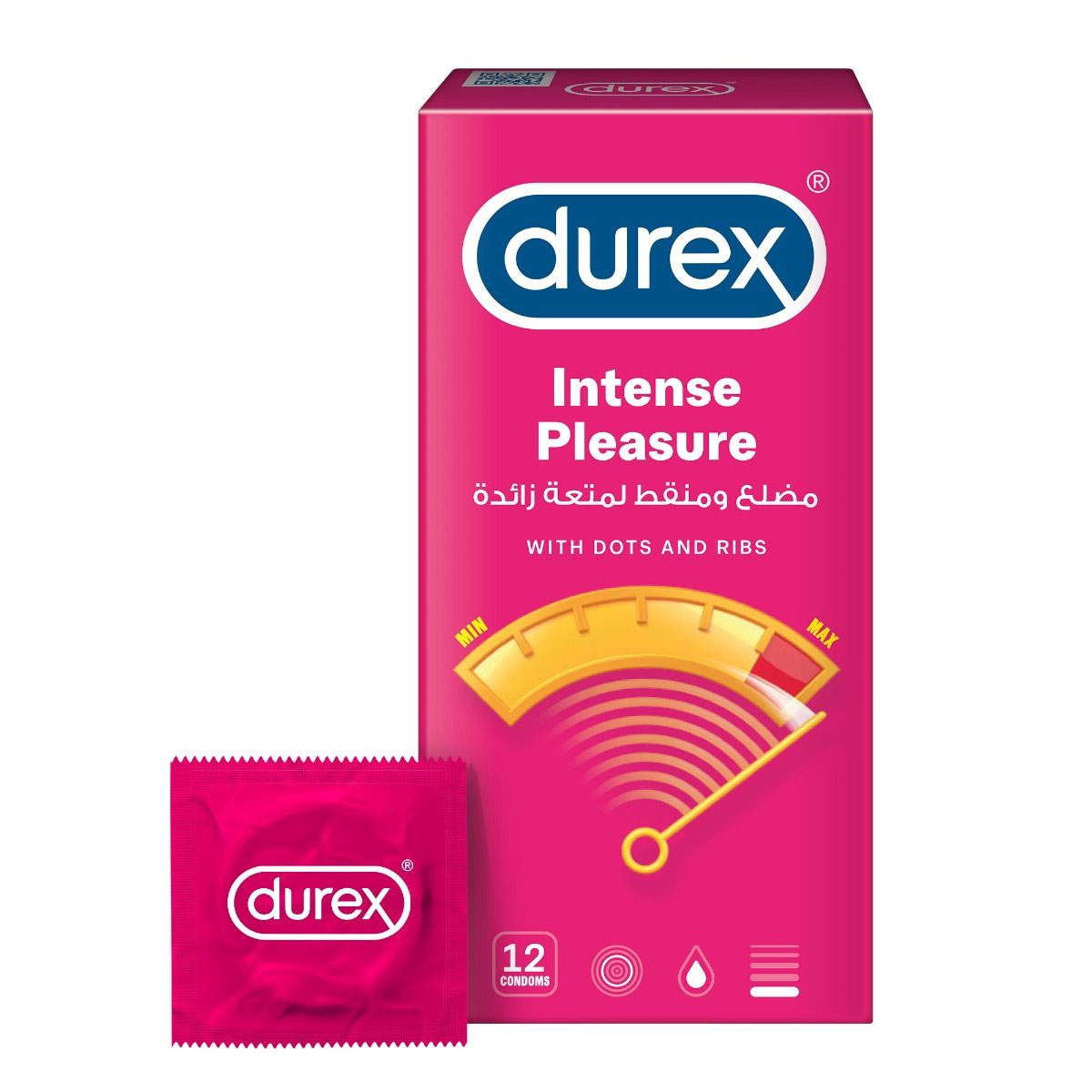 Durex Condom Intense Pleasure 12pcs