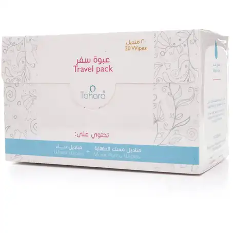 Tahara Musk Purity Wipes Travel Pack 20 Pcs