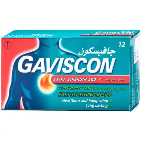 Gaviscon Extra 500mg 12Tab