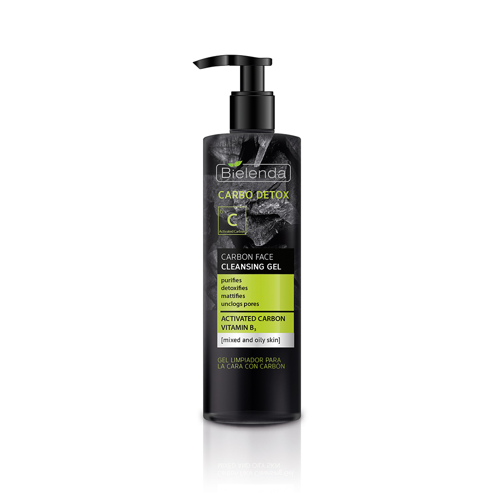 Bielenda CARBO DETOX Carbon Face Cleansing Gel for Mixed & Oily Skin - Gel Wash for Oily and Combination Skin .