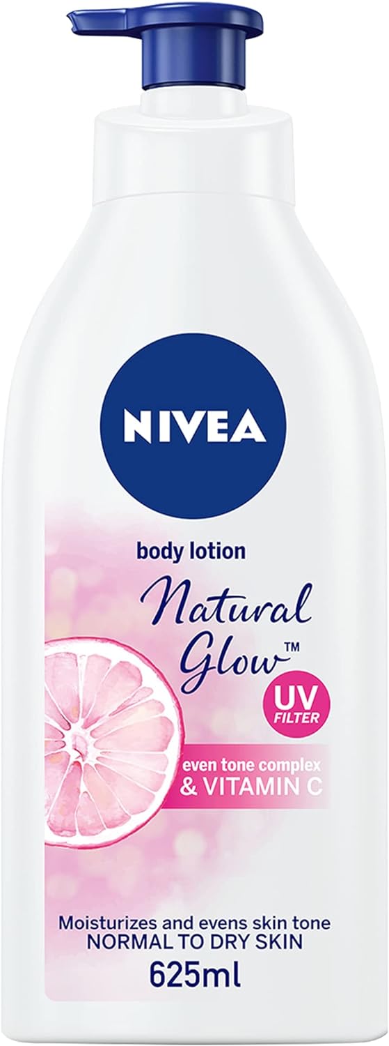 Nivea Body Lotion Even Tone Natural Glow Complex & Vitamin C All Skin Types 625 Ml