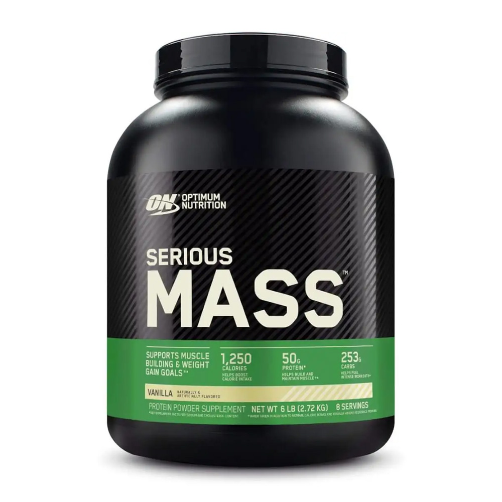 Serious Mass 50gm Protein Vanila 8 servings 6 LB