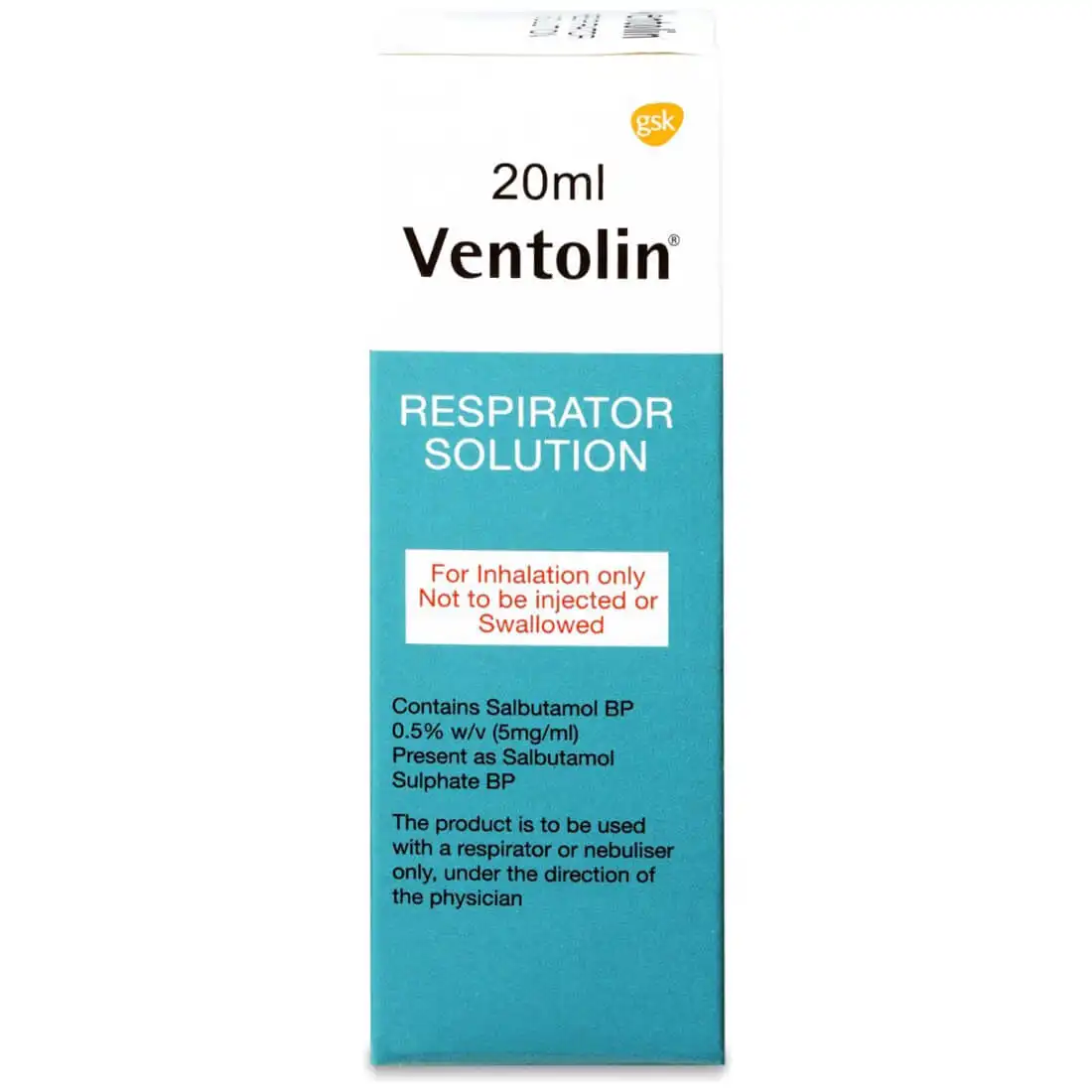 Ventolin 0.05% Inhaler Solution 20 Ml