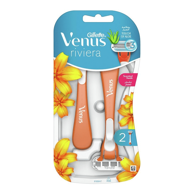 Gillette Venus Riviera 2 Razors 32105