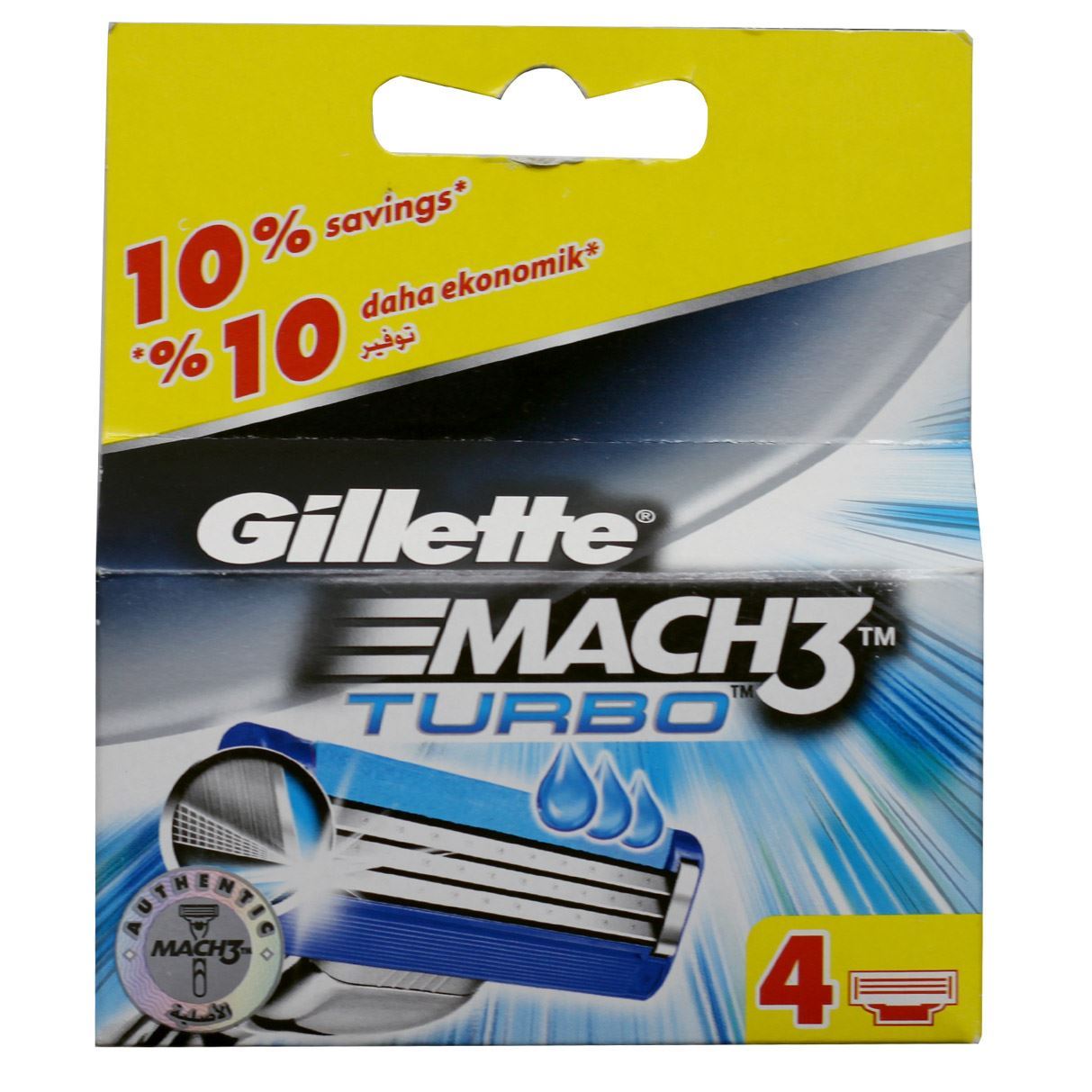 Gillette Mach 3 Turbo Blades 4S