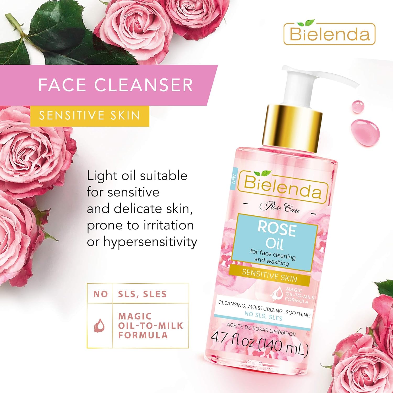 Bielenda Rose Care Cleansing Oil