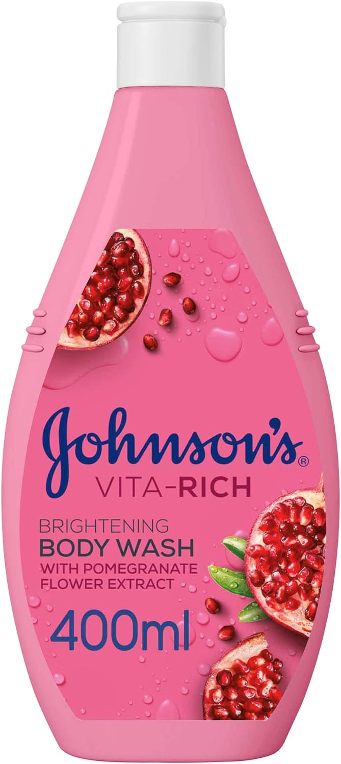 JOHNSON’S Body Wash - Vita-Rich, Brightening Pomegranate Flower, 400ml