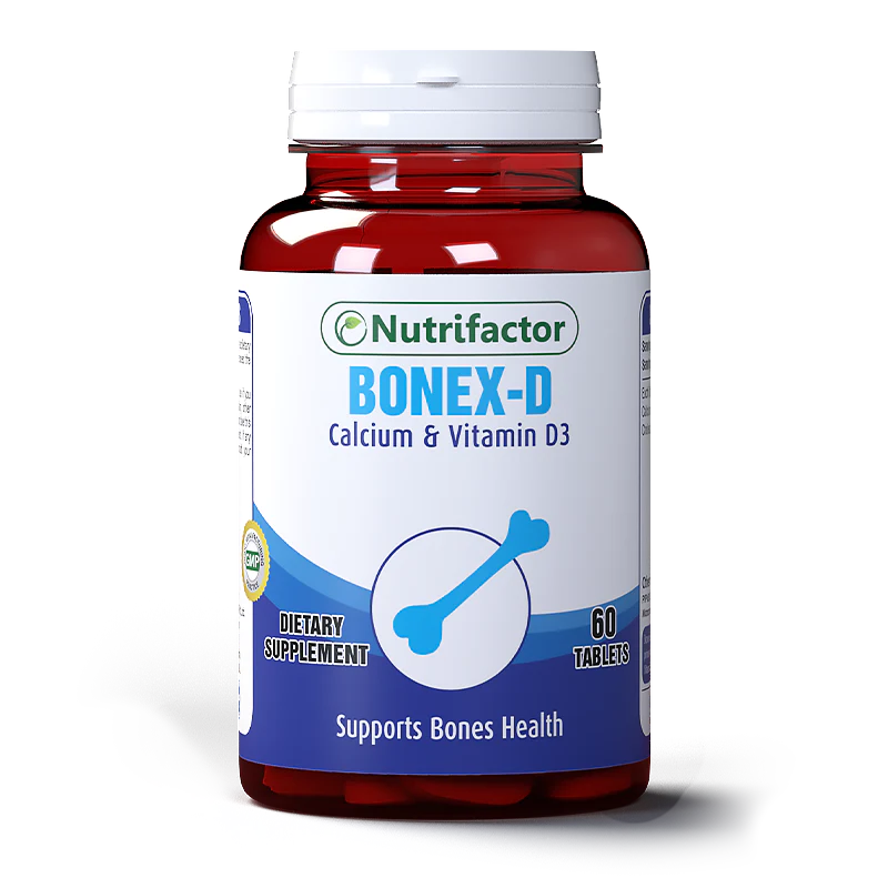 Nutrifactor Bonex D Calcium & Vitamin D3 For Healthy & Strong Bones