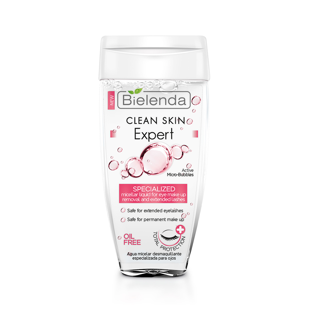 Clean Skin Expert Micellar- Eye Make Up Remover for Eyelash Extensions -150ml