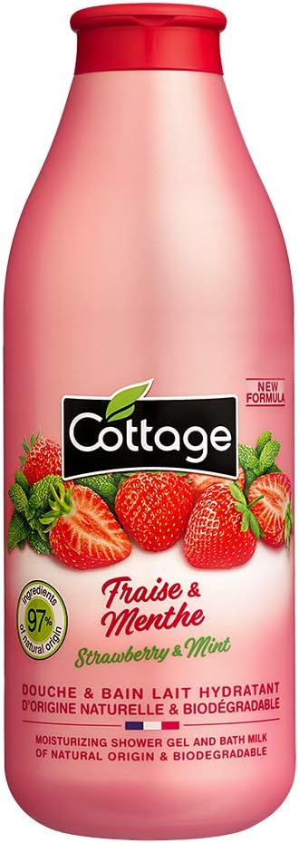 Cottage Shower Gel Strawberry & Mint 750Ml