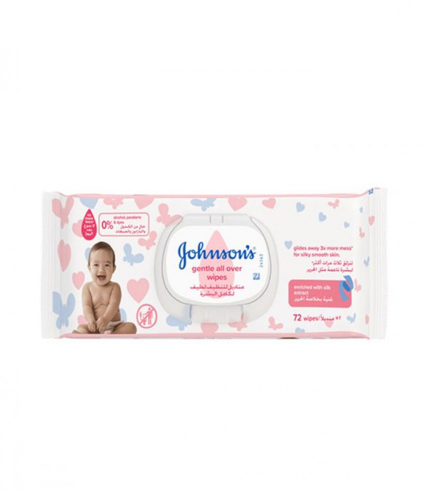 Johnson Baby Wipes 72 Gentle All Over