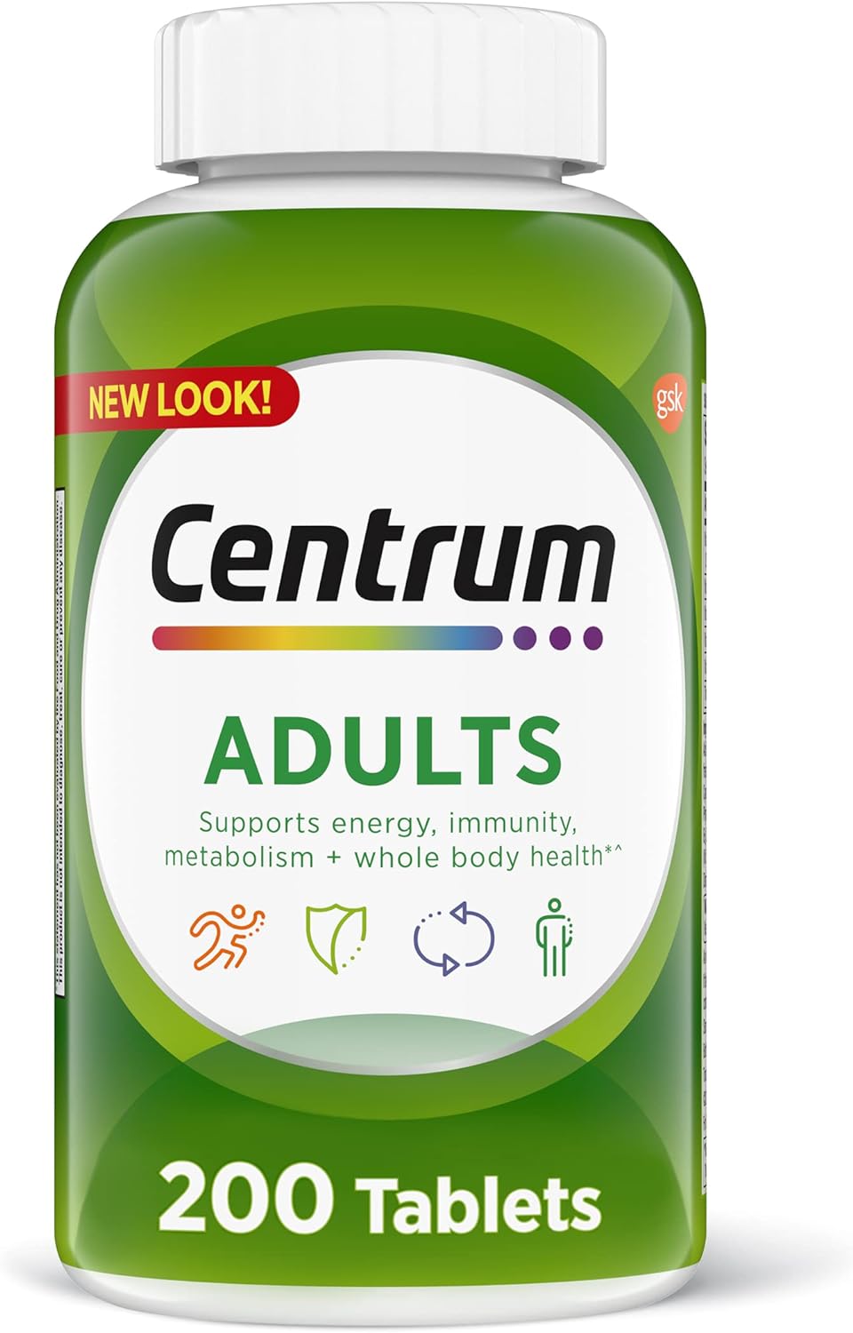 Centrum Adult Multivitamin/Multimineral Supplement with Antioxidants, Zinc and B Vitamins - 200 Count