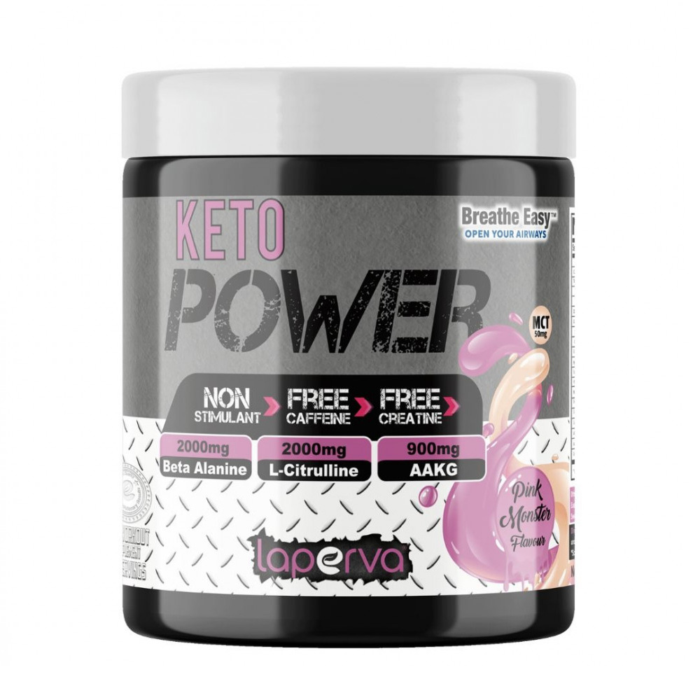 Laperva Keto Power non stimulant 45 servings ,pink monster flavor (315g)