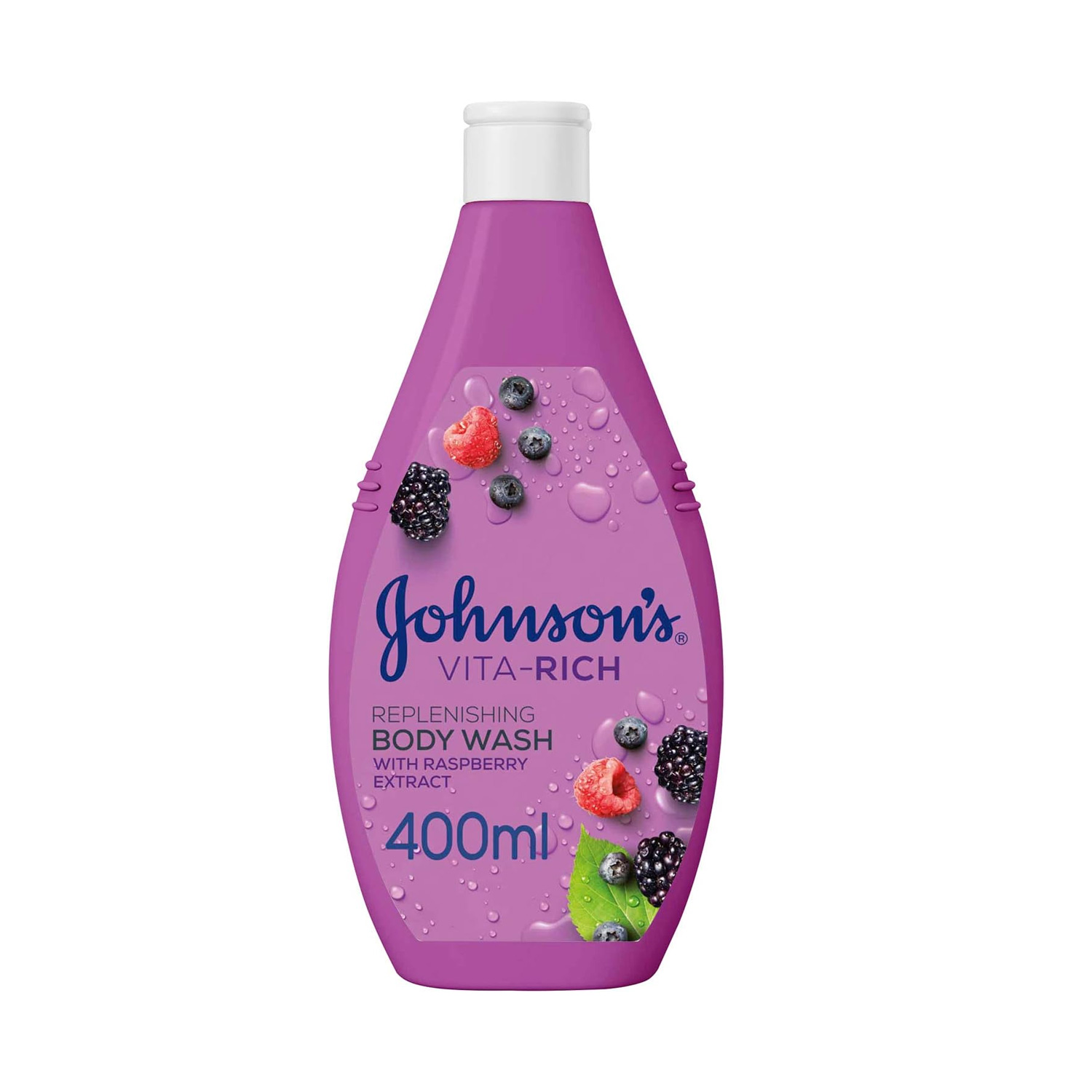 Johnson\'s Body Wash - Vita-Rich, Replenishing Raspberry 400ml