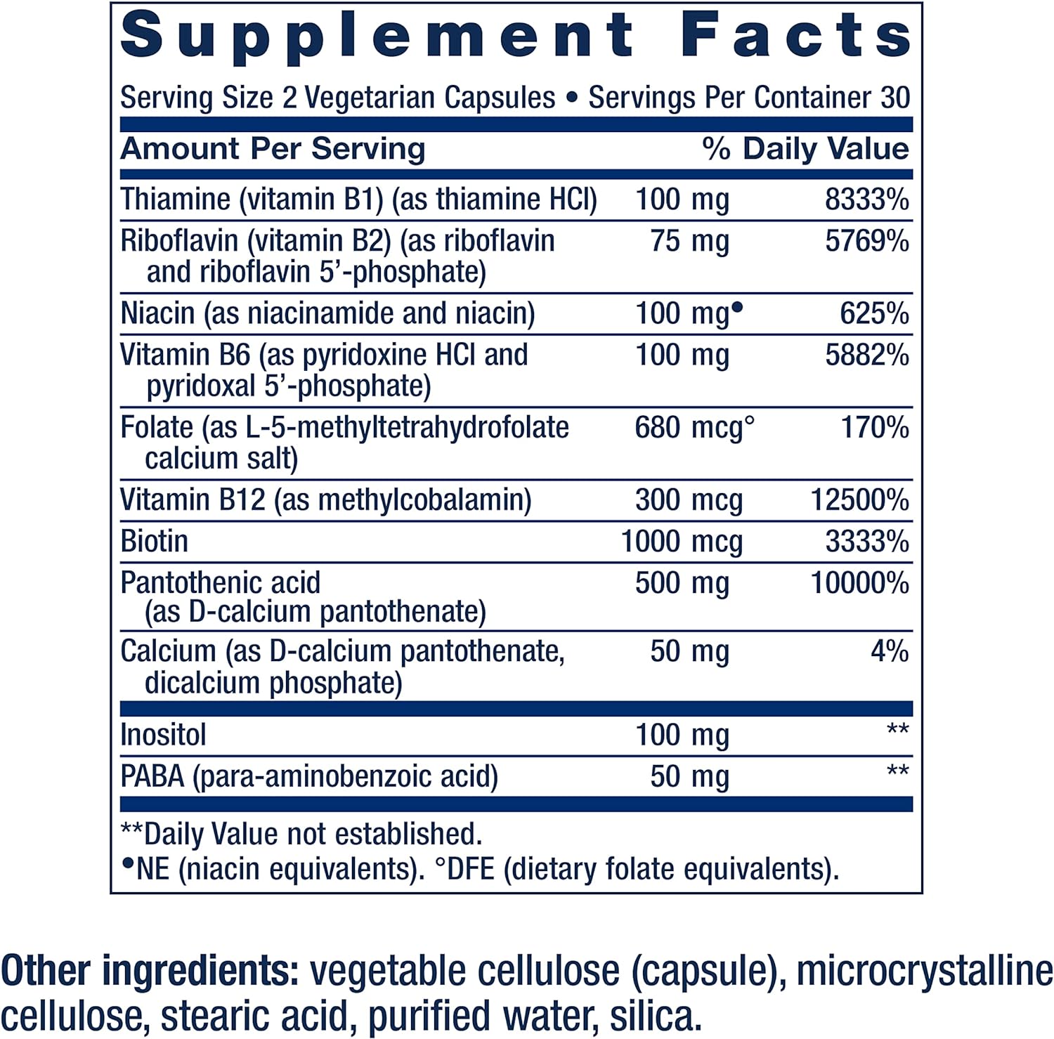 Life Extension Bioactive Complete B Complex 60 Vegetable caps