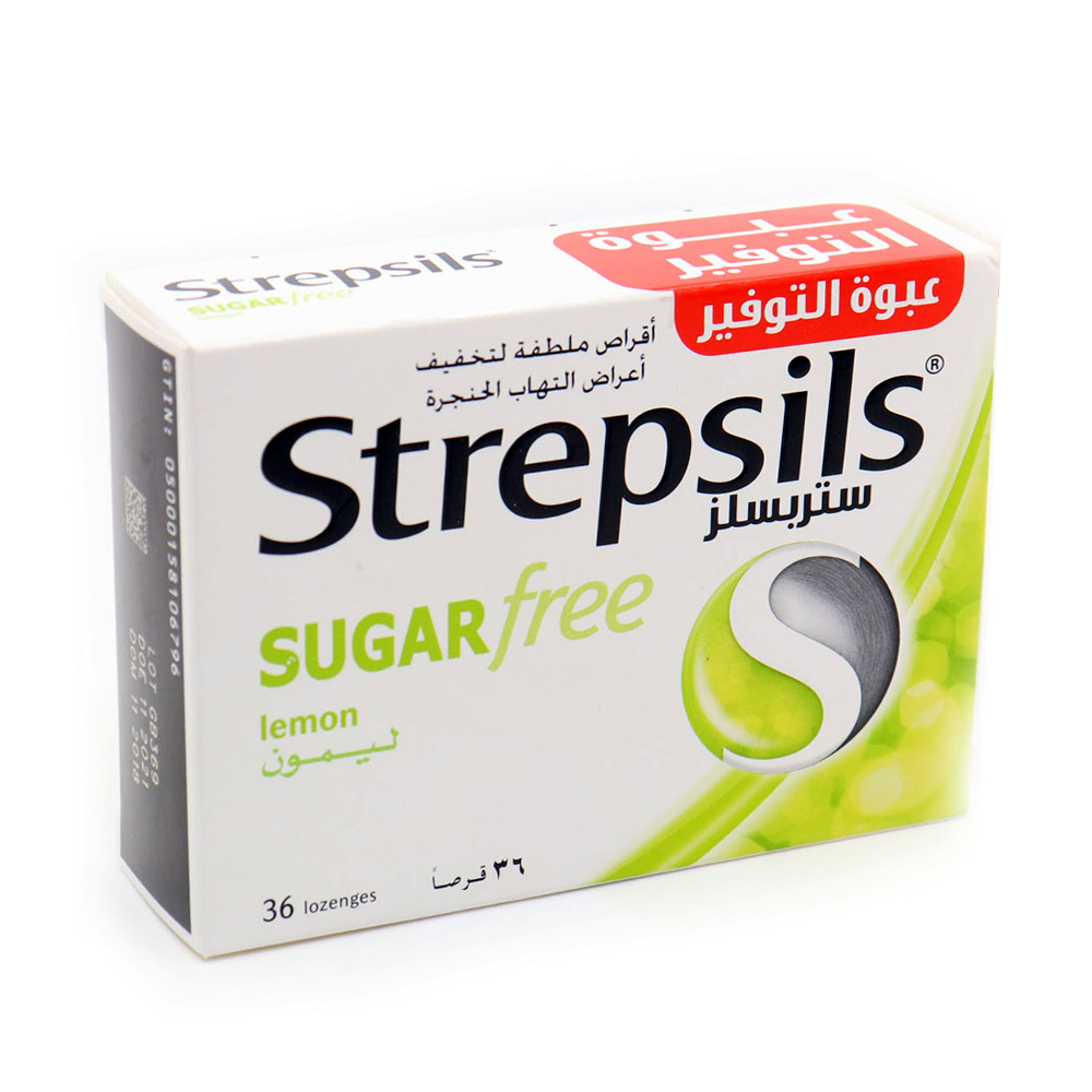 Sore Throat With Lemon, Strepsils, 36 Tablets