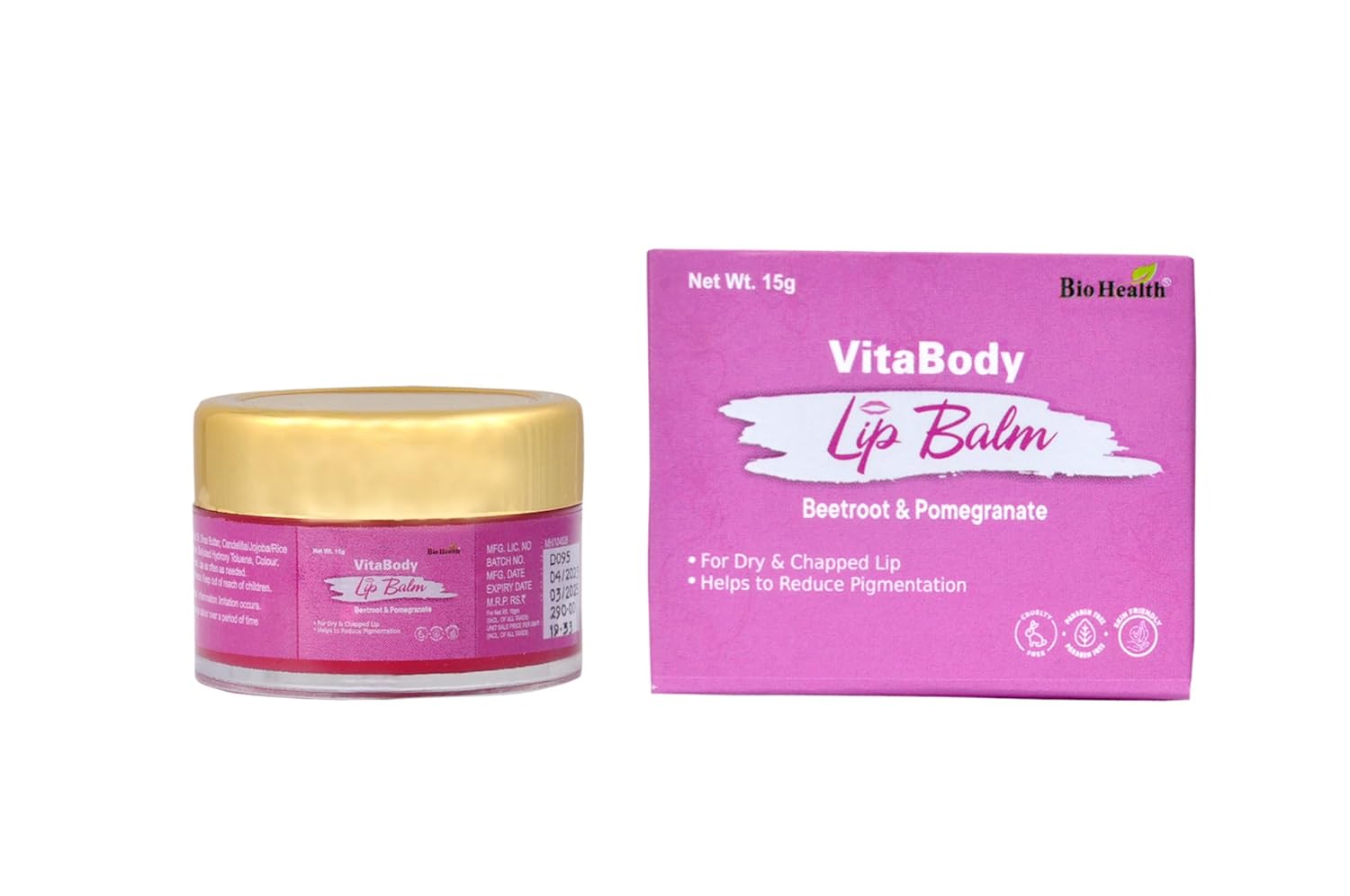 Bio Health Vitabody Lip Balm 15 Gm