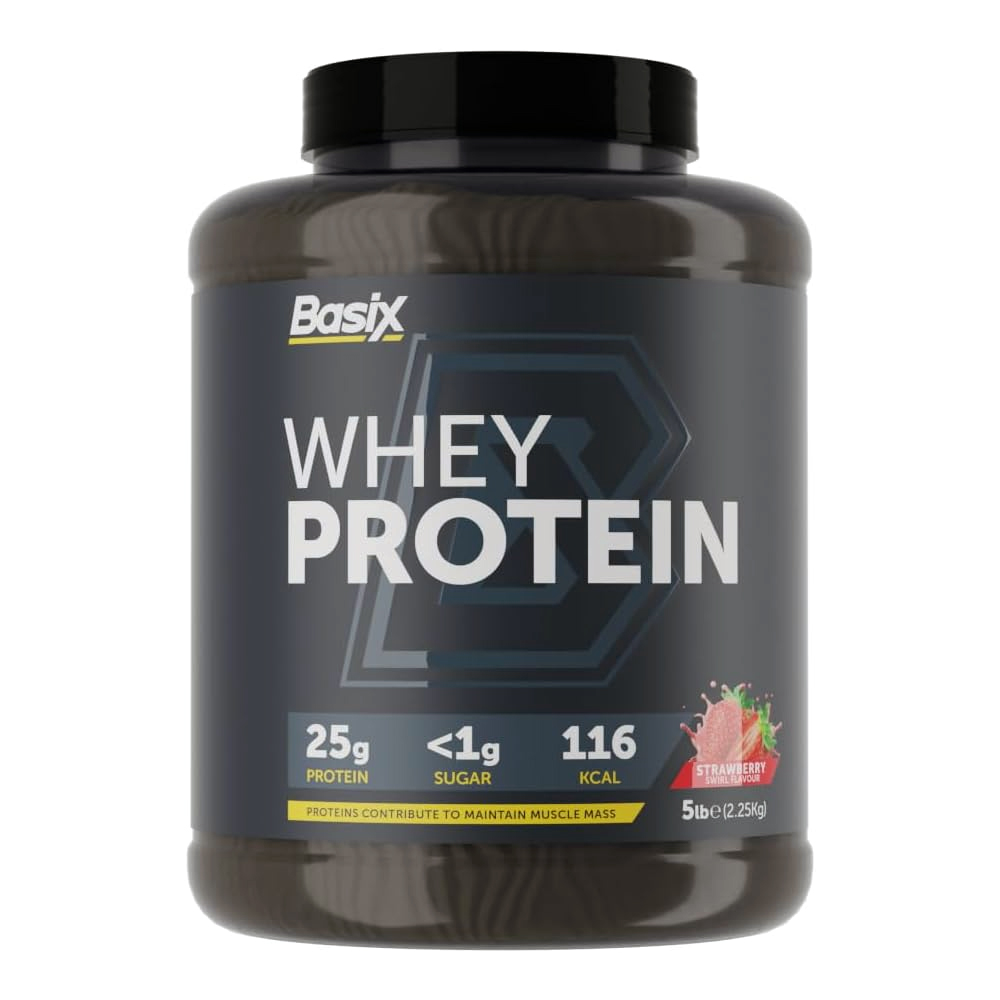 Basix Whey Protein  25g Protein Strawberry 5LB