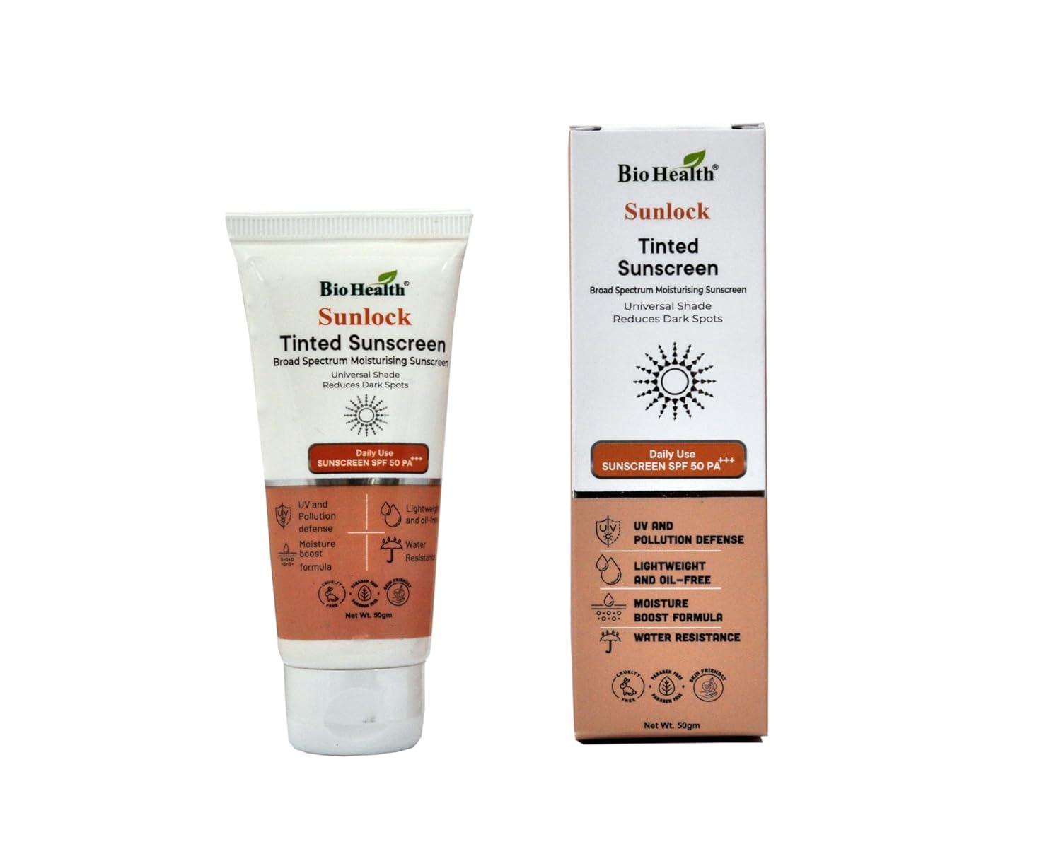 Bio Health Sunlock Tinted Sunscreen 50gm