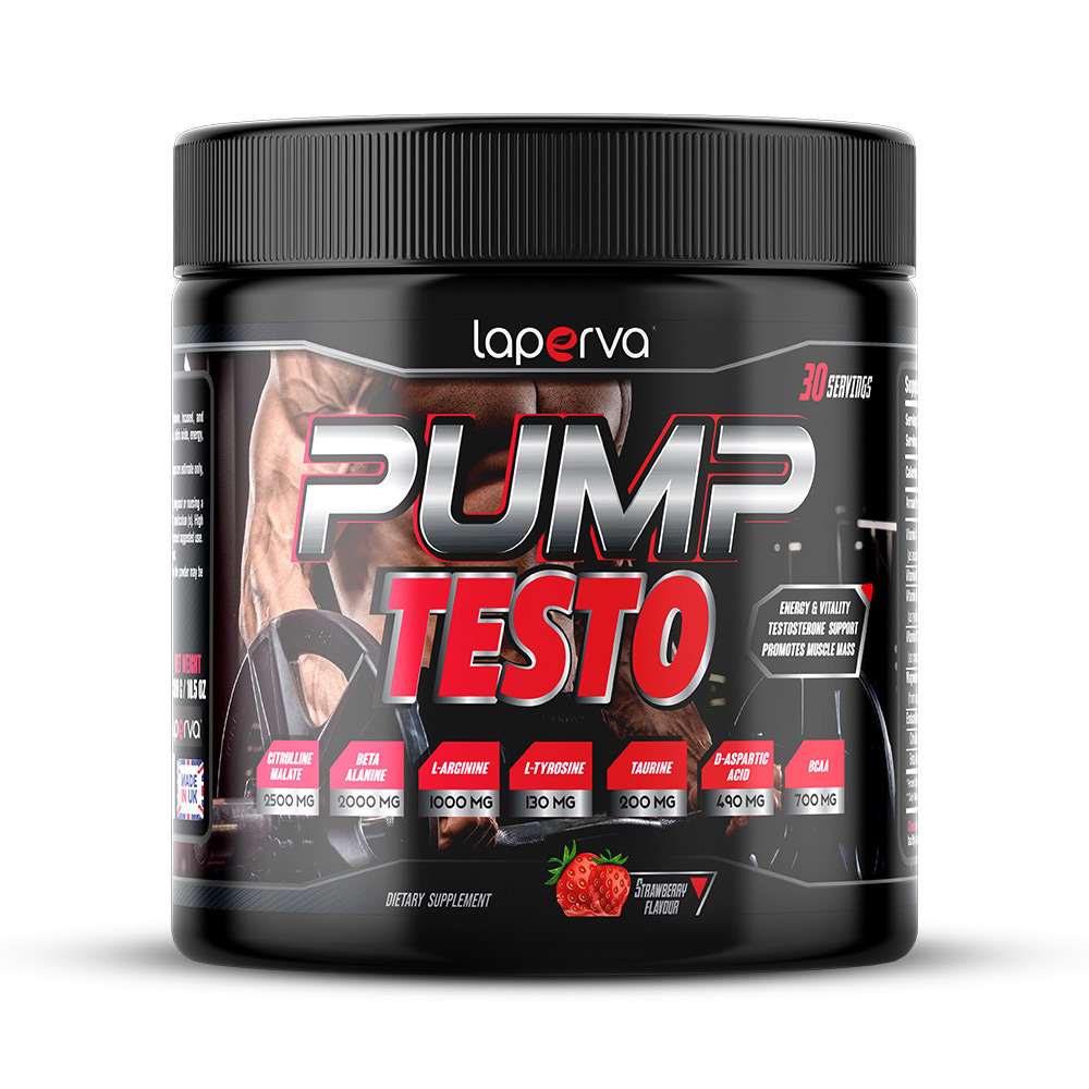 Laperva Pump Testo Strawberry 300 Gm Improve Mental Focus Support Testosterone Production