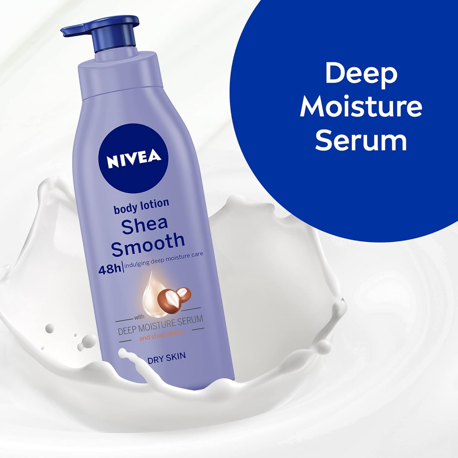 NIVEA Body Lotion Dry Skin, Shea Smooth Shea Butter, 3x400ml