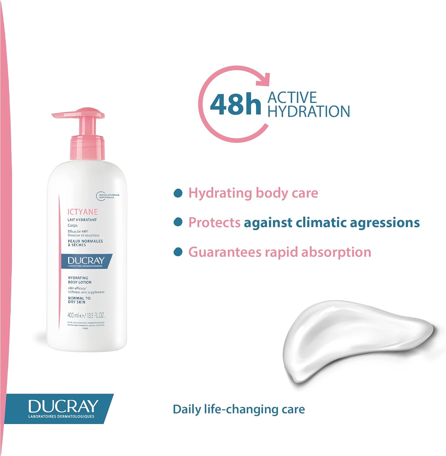 Ducray Ictyane Hydrating Body Lotion 400ml (New Version)