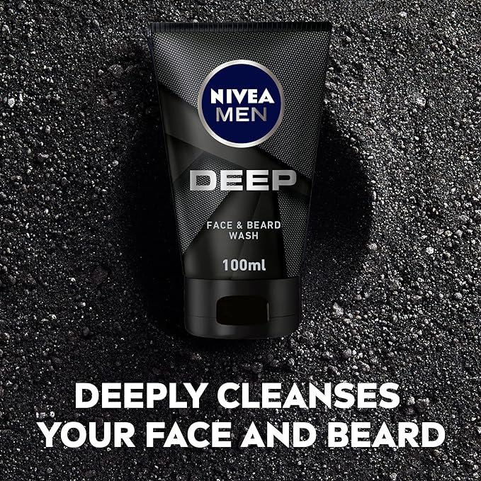 Nivea Men Deep Anti-Impurities Face & Beard Wash 100Ml