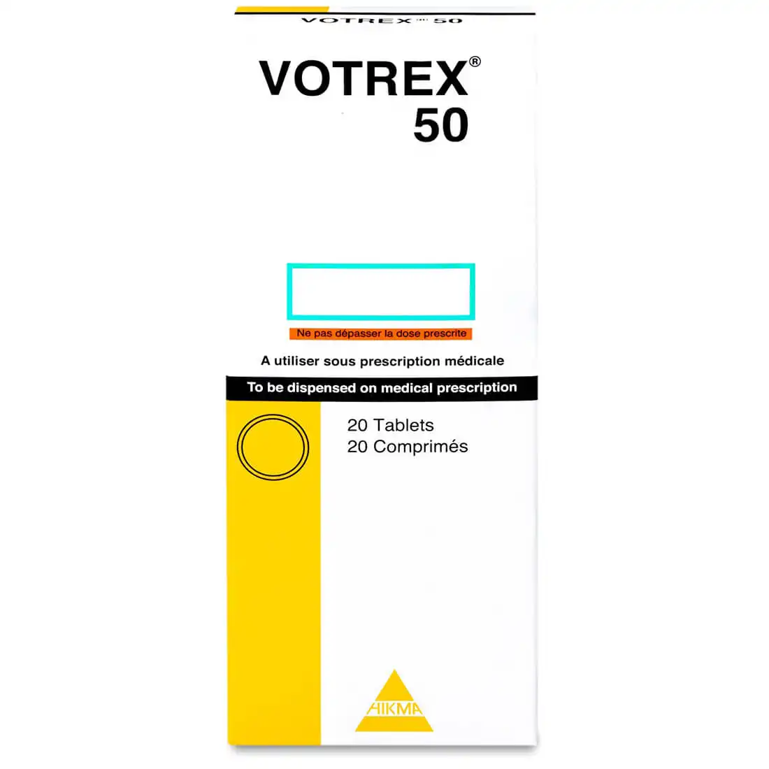 Votrex 50mg 20tab