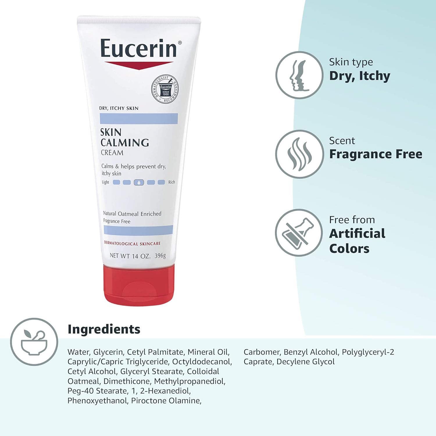 Eucerin Skin Calming Itch Soothing Cream 226 Gm