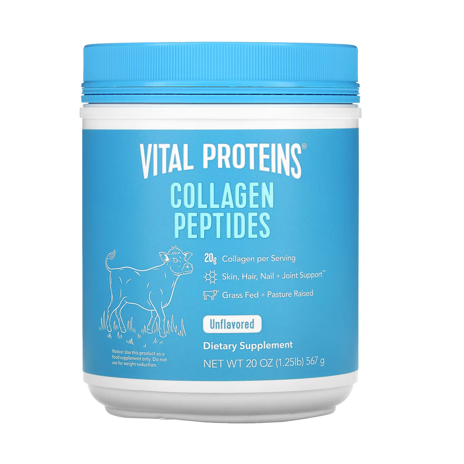 Vital Proteins, Collagen Peptides, Unflavored, 1.25 lbs (567 g)