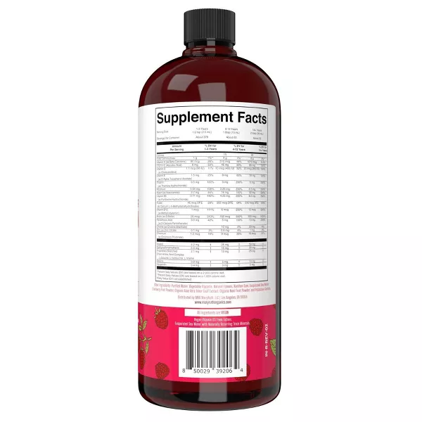 Mary Ruth Morning Multivitamin Liquid, Raspberry, 32 oz