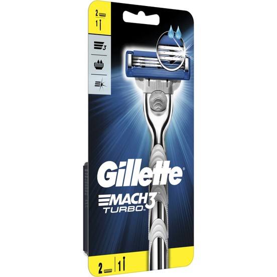 Gillette Mach 3 Turbo Razor 2up 32389