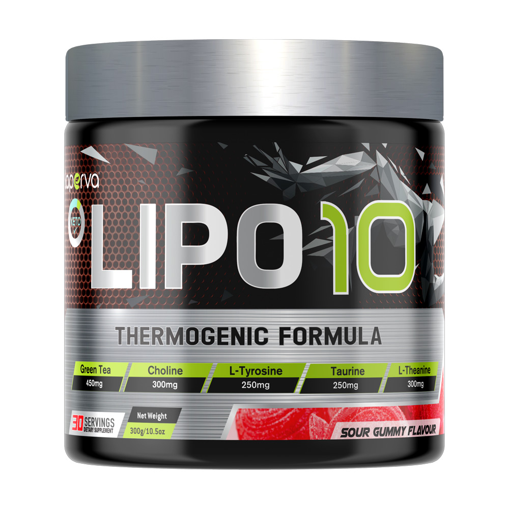 Lipo 10 Keto Thermogenic formula Sour gummy flavor 300gm(30servings)