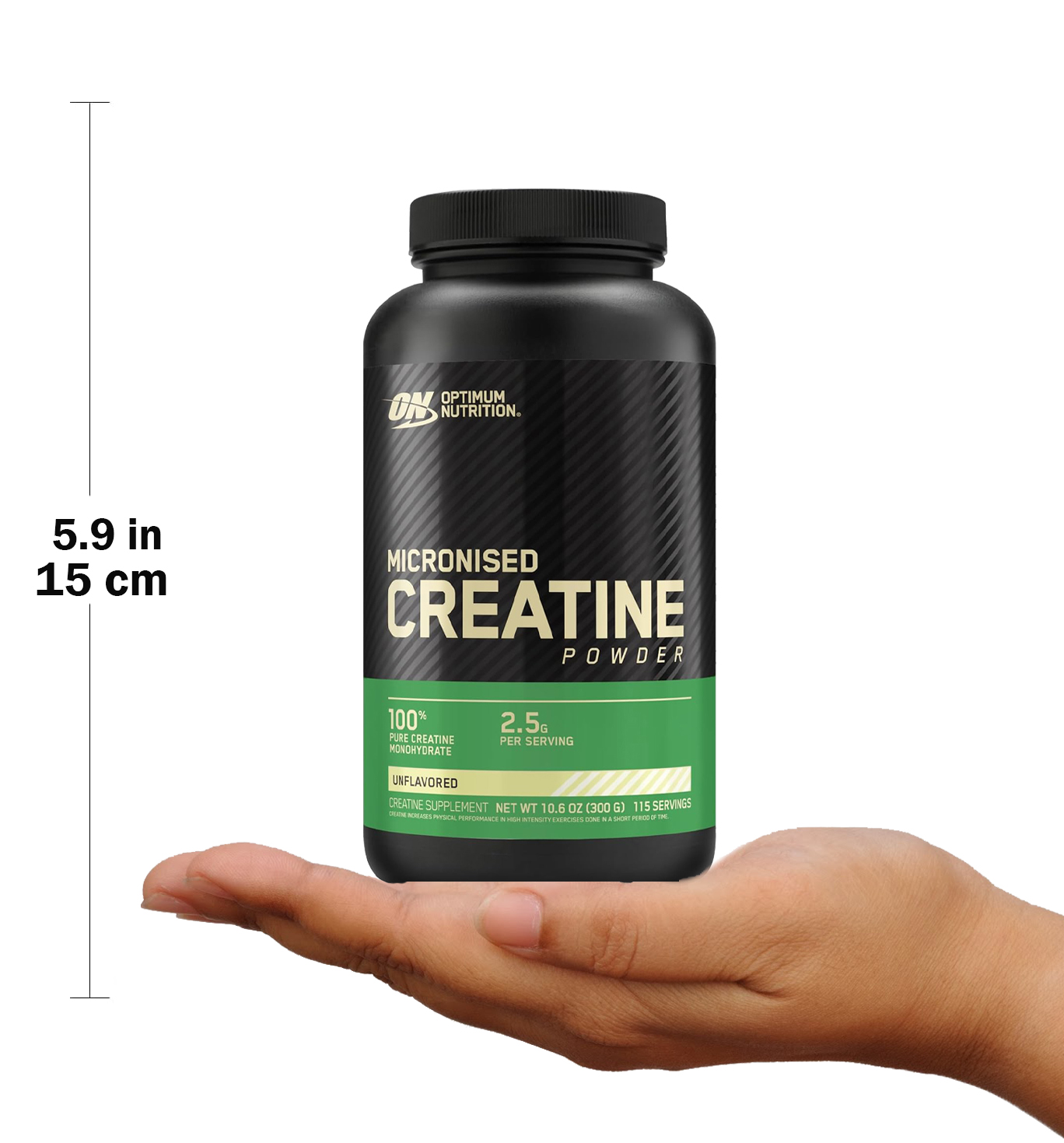 Optimum Nutrition Micronized Creatine Monohydrate Powder (300g)