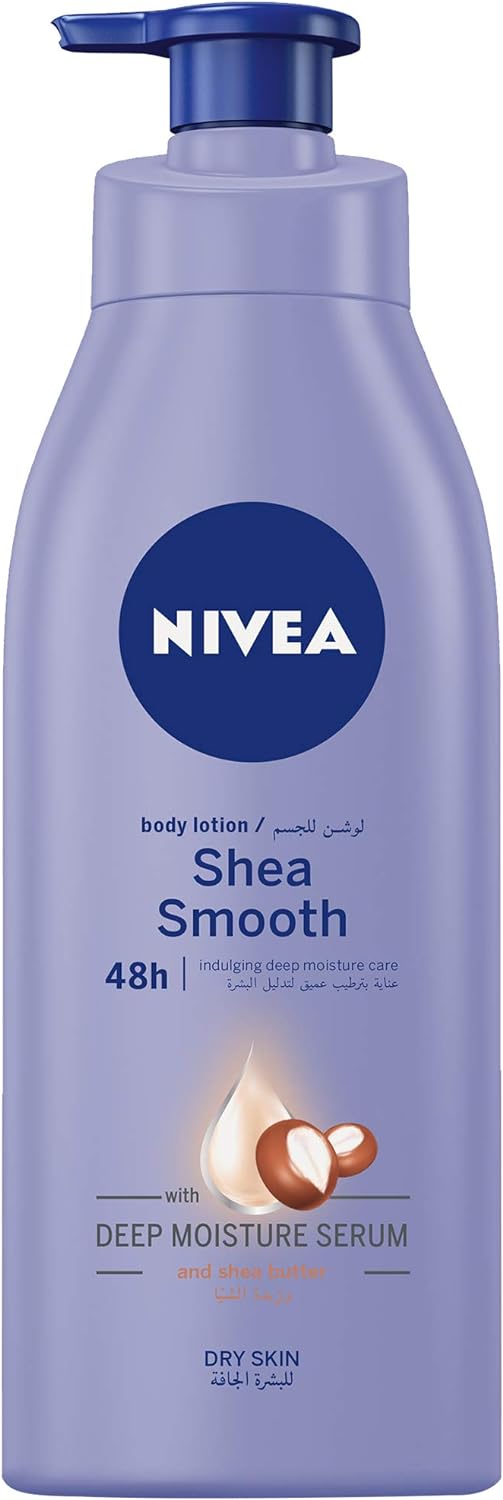 NIVEA Body Lotion Dry Skin, Shea Smooth Shea Butter, 3x400ml