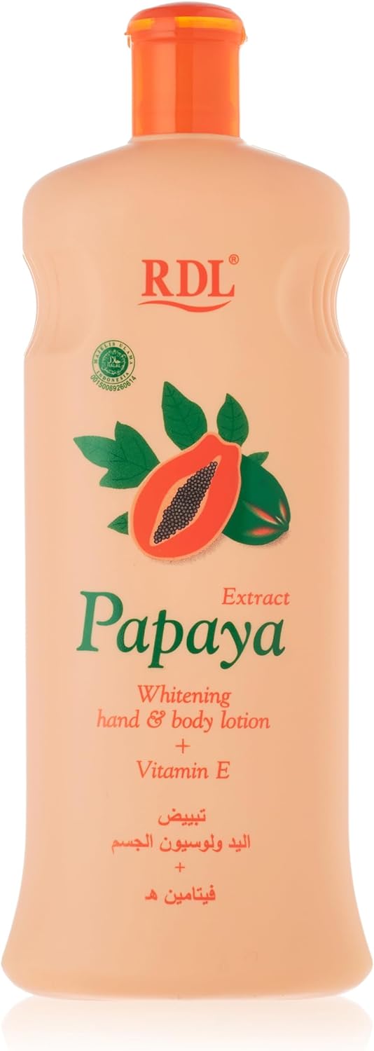 RDL Papaya Extract Whitening Hand & Body Lotion + Vitamin E 600ml